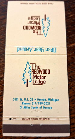 Rodeway Inn (Camp INN Lodge, Redwood Motor Lodge) - Matchbook (newer photo)